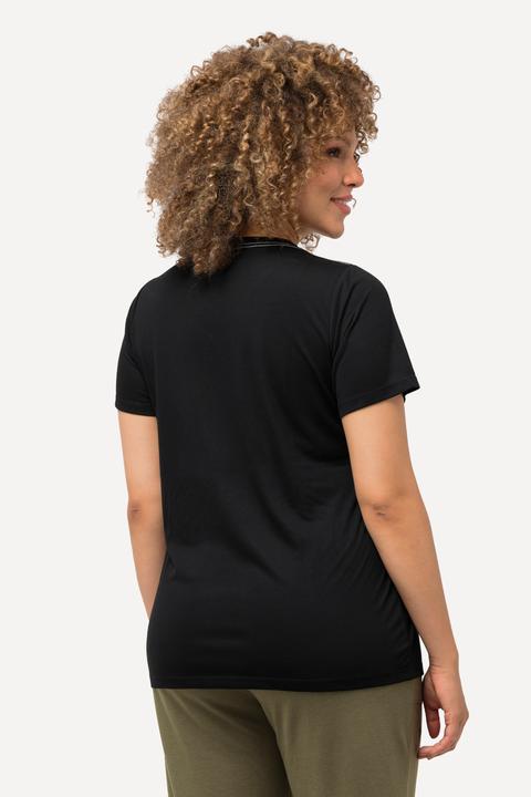 Produktbild Ulla Popken Funktionsshirt, antibakteriell, V-Ausschnitt, Halbarm (58)