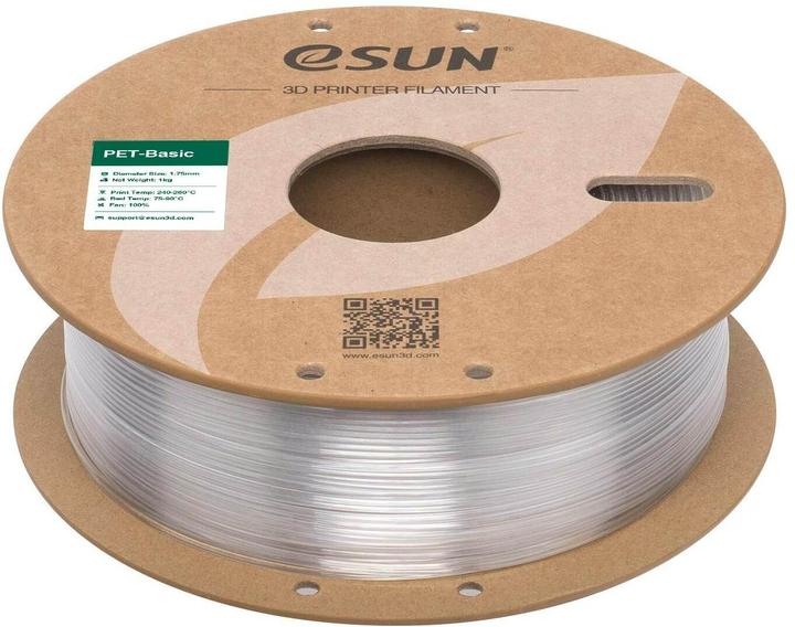 Image du produit eSUN Filament PET Basic Transparent 1.75 mm 1 kg (PET, 1.75 mm, 1000 g)