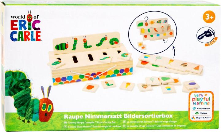 Actual product image small foot Caterpillar Nimmersatt picture sorting box