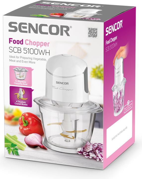 Produktbild Sencor SCB -EUE3 electric food chopper White (1000 ml, 800 W)