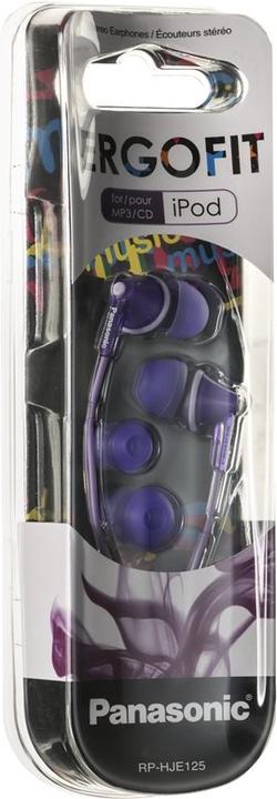 Actual product image Panasonic RP-HJE 125 E (No noise cancelling, Cable)