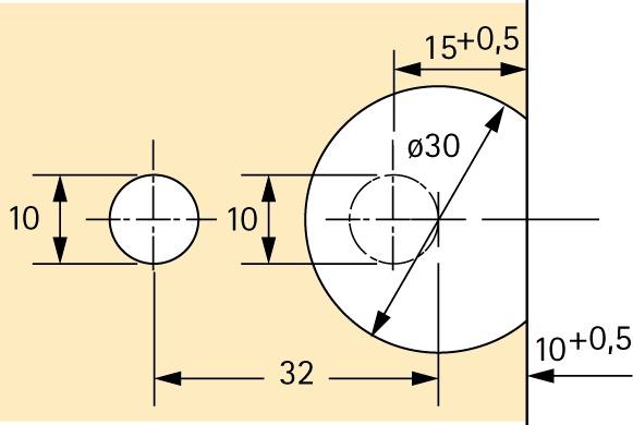 Productafbeelding Hettich Excentrisch aansluitstuk VB 20 / 21 (Aansluitende fitting, 1 Pcs.)