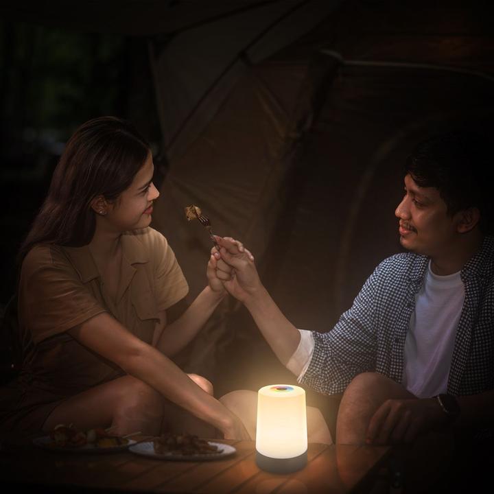 Produktbild Briloner Akku RGB+W LED Tischleuchte, Anthrazit (280 lm)