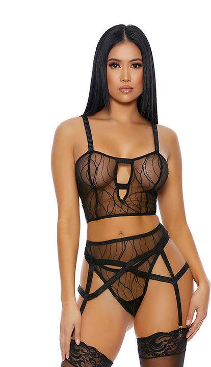 Produktbild Forplay Made to See Mesh Lingerie Set (L)