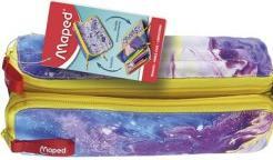 Actual product image Maped XXL FANCY double pencil case - pink marble