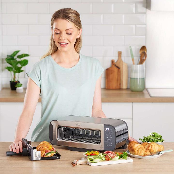 Image du produit Ninja 3-in-1 Multifunctionele Toaster, Grillplaat en Panini Maker - 7 Roosterstanden - RVS - ST202EU