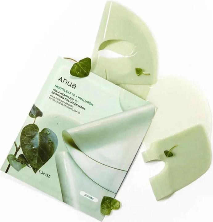 Immagine prodotto Anua Heartleaf 70 Soothing Collagen Mask Overnight Face Mask for Glass Skin