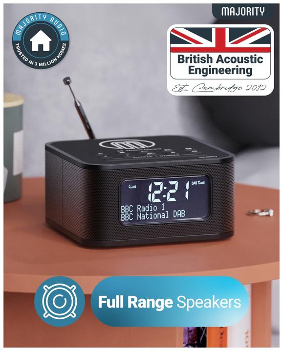 Produktbild Majority Knapton DAB+ Radio mit Qi Ladefunktion (DAB+, FM, Bluetooth)