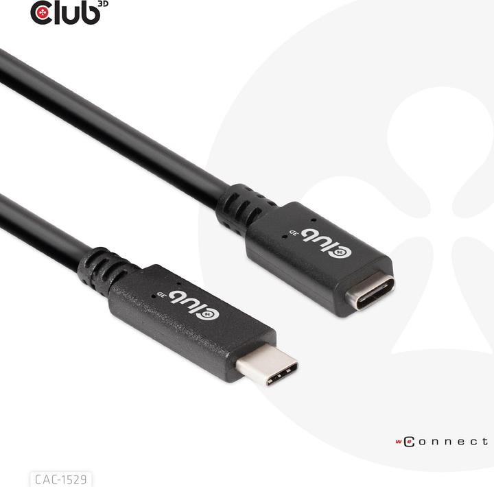 Image du produit Club 3D USB-C – USB-C (2 m, USB 3.0, 60 W)