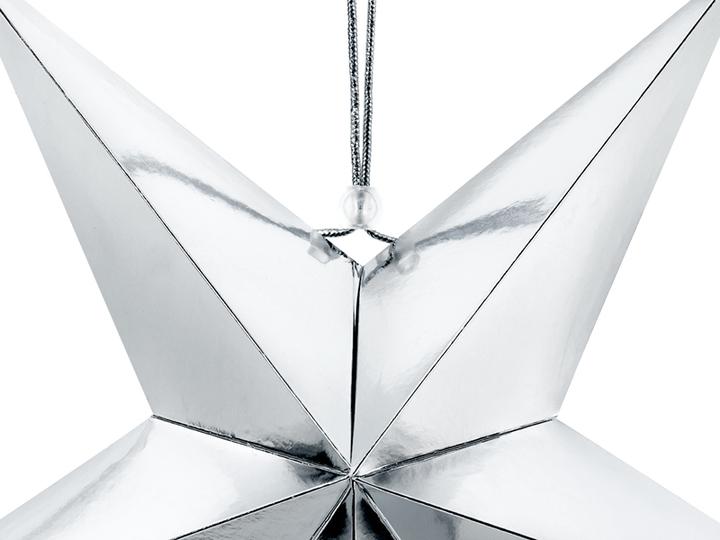 Produktbild Partydeco Paper star, 45cm, silver (1 pkt / 1 pc.) (1 Stück)