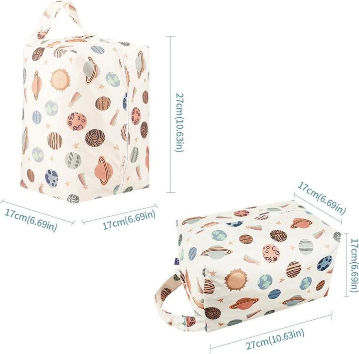 Only-Bags.Store Pannolino portatile PODs riutilizzabile impermeabile con stampe di moda sacchetto umido/asciutto