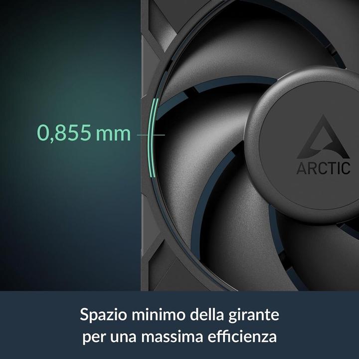Actual product image Arctic Ventilateur de boitier P12 Pro Reverse - 12cm (Noir) (120 mm, 1 x)