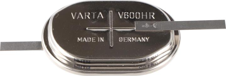 Immagine prodotto Varta Batterie V600HR aufladbare NiMH Knopfzelle mit Lötfahne Z (1 pz., 600 mAh, Batteria + Caricabatterie)