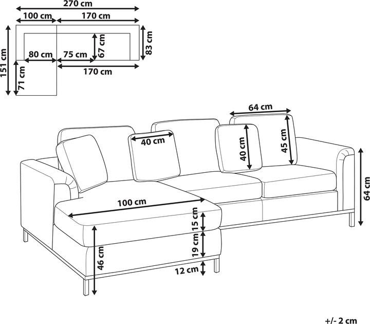 Image du produit Beliani Oslo (Canapé d'angle)