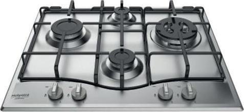 Immagine prodotto Hotpoint PCN 642 T/IX/HAR piano cottura Acciaio inossidabile Da incasso 60 cm Gas 4 Fornello(i)