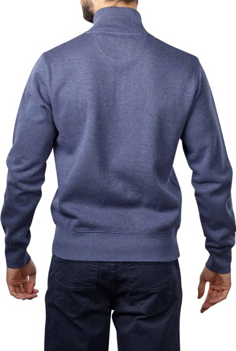 Actual product image GANT Sacker Rib Pullover Half Zip Dark Jeansblue Melange (L)