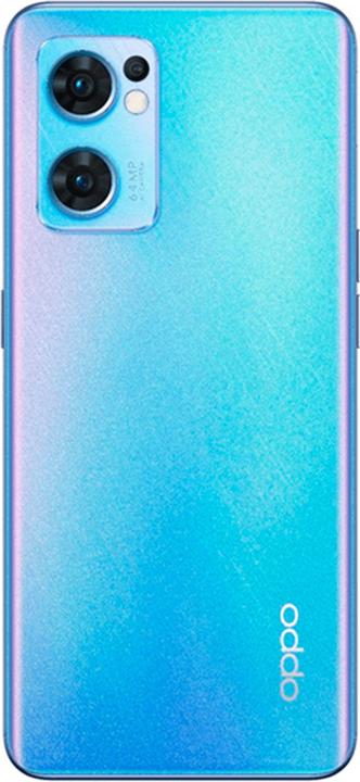 Image du produit OPPO Reno 7 5G 8/256GB bleu (256 Go, Startrails Blue, 6.40", Double SIM, 5G)