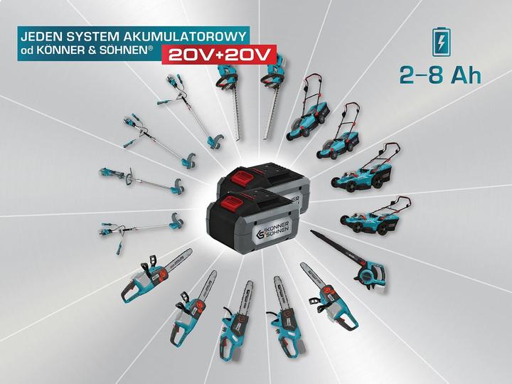 Produktbild Könner & Söhnen Akku-Kettensäge 20V 30cm Ohne Akku (Akku Kettensäge)