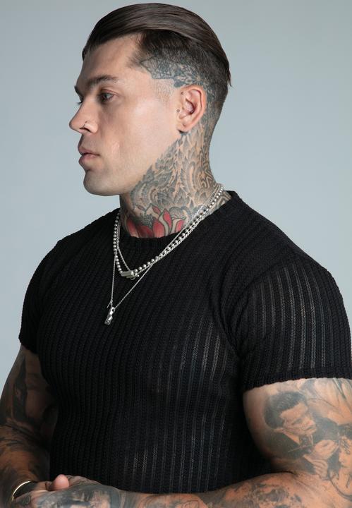 Produktbild Siksilk Textured Muscle Fit T-Shirt (L)