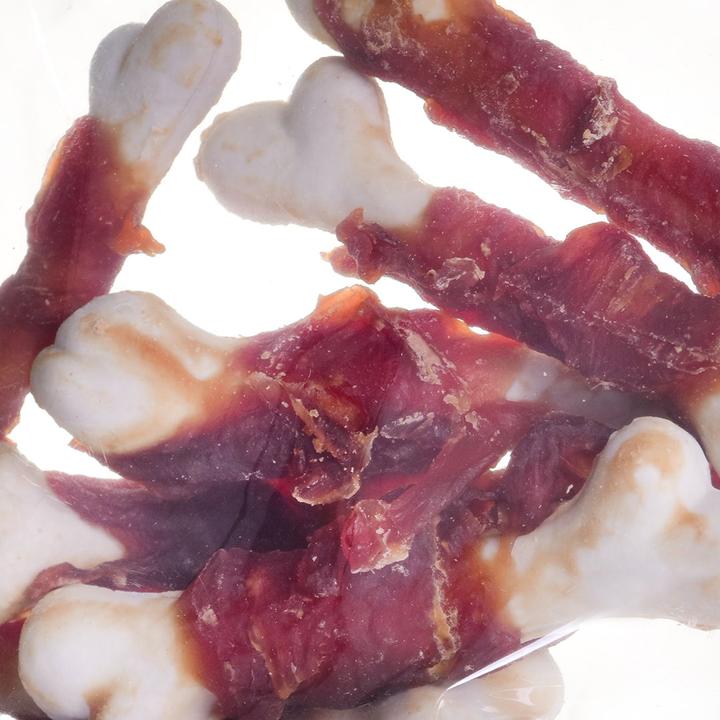 Actual product image Hilton Bones with calcium and duck meat - Dog treats - 10 (Senior, Adult, 10 pcs., 200 g)