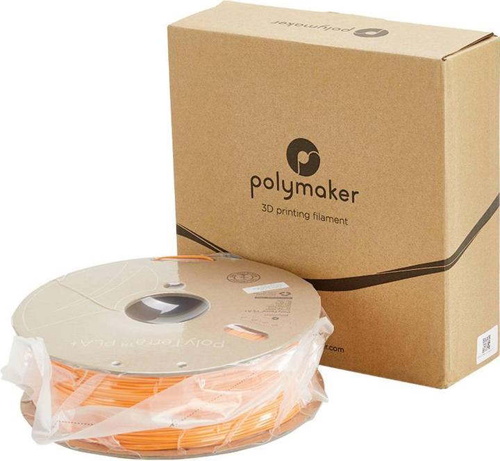 Produktbild Polymaker PolyTerra PLA+ Orange 1.75mm 1kg (PLA+, 1.75 mm, 1000 g)