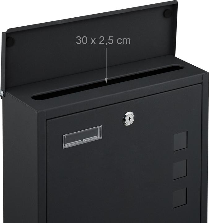 Actual product image Relaxdays Briefkasten mit Sichtfenster