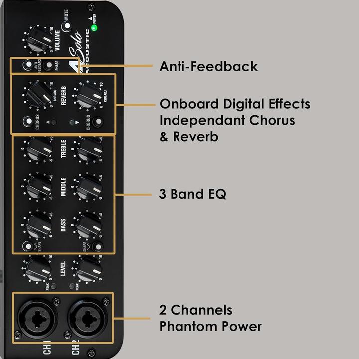 Produktbild Laney Akoestisch instrument combo versterker mit digitalen effekten und anti-feedback (Gitarre, 60 W)