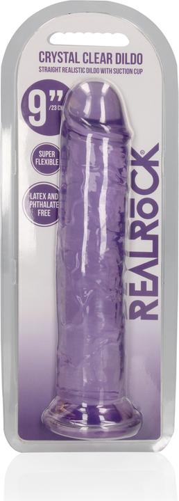Image du produit RealRock Straight Realistic Dildo Suction Cup - 9" / 23