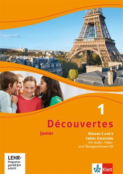 Produktbild Découvertes Junior. 1. Cahier d'activités mit MP3-CD, Video-DVD und Übungssoftware. Klasse 5 (Deutsch, Französisch, Ernst Klett Verlag, 2012)