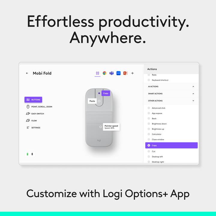Produktbild Logitech Mobi Fold (Kabellos)