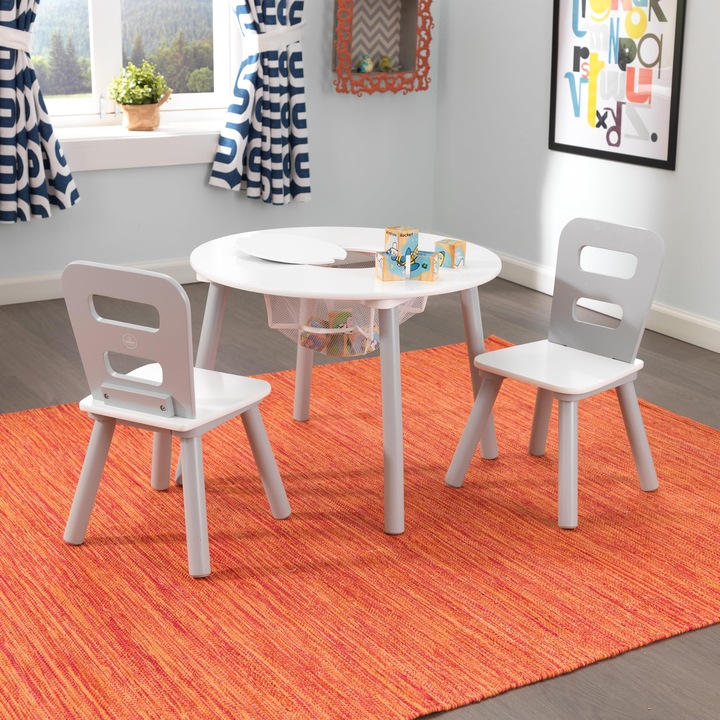Image du produit KidKraft Table ronde avec 2 chaises (Groupe de sièges pour enfants)