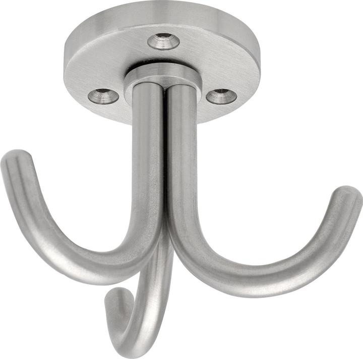 Simausrom Dreifach-Haken Canis drehbar, Höhe 67 mm, Edelstahl gebürstet