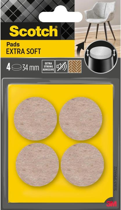 Produktbild Scotch Extra weiche Filzgleiter rund (Filzgleiter, 4 Stück)