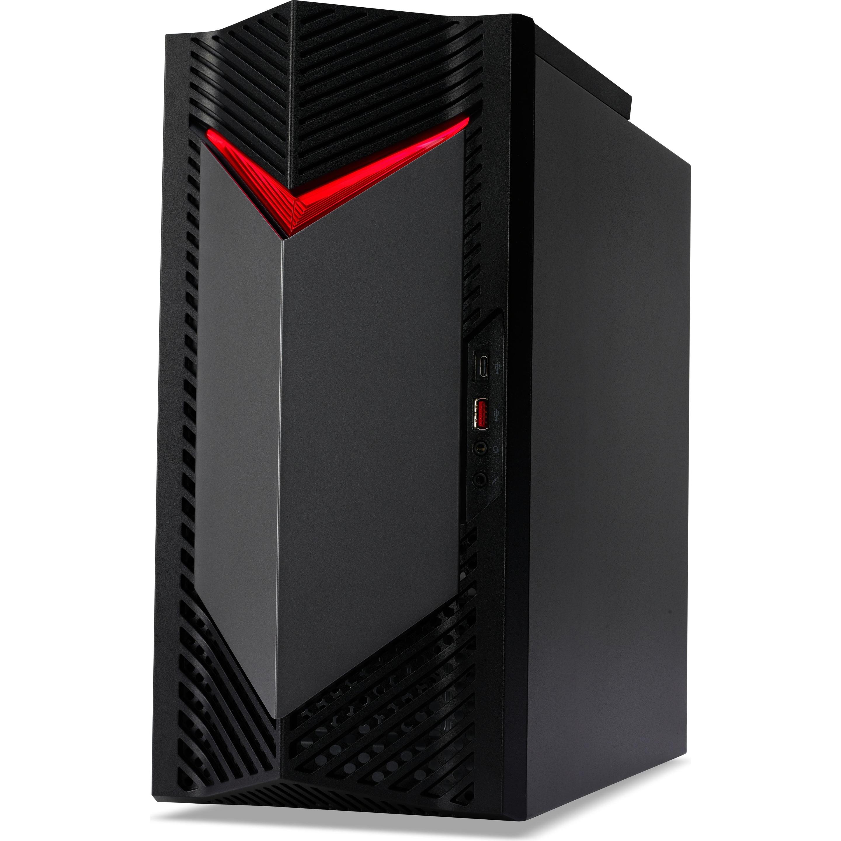 Thumbnail - Acer Nitro 50 (Intel Core i7-14700F, 16 GB, 512 GB, GeForce RTX 4060), PC, Schwarz