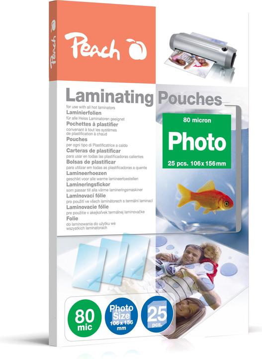 Image du produit Peach Film de plastification photo (A6, 25 pcs, 80 µm)