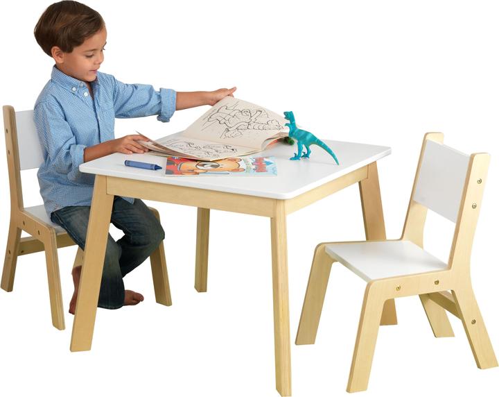Produktbild KidKraft Moderner Tisch mit 2 Stühlen (Kindersitzgruppe)