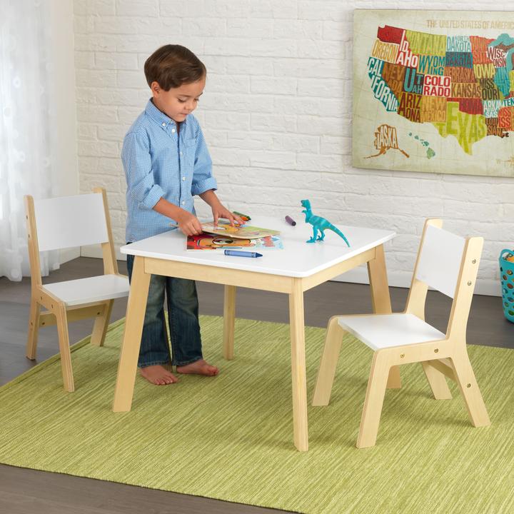 Produktbild KidKraft Moderner Tisch mit 2 Stühlen (Kindersitzgruppe)