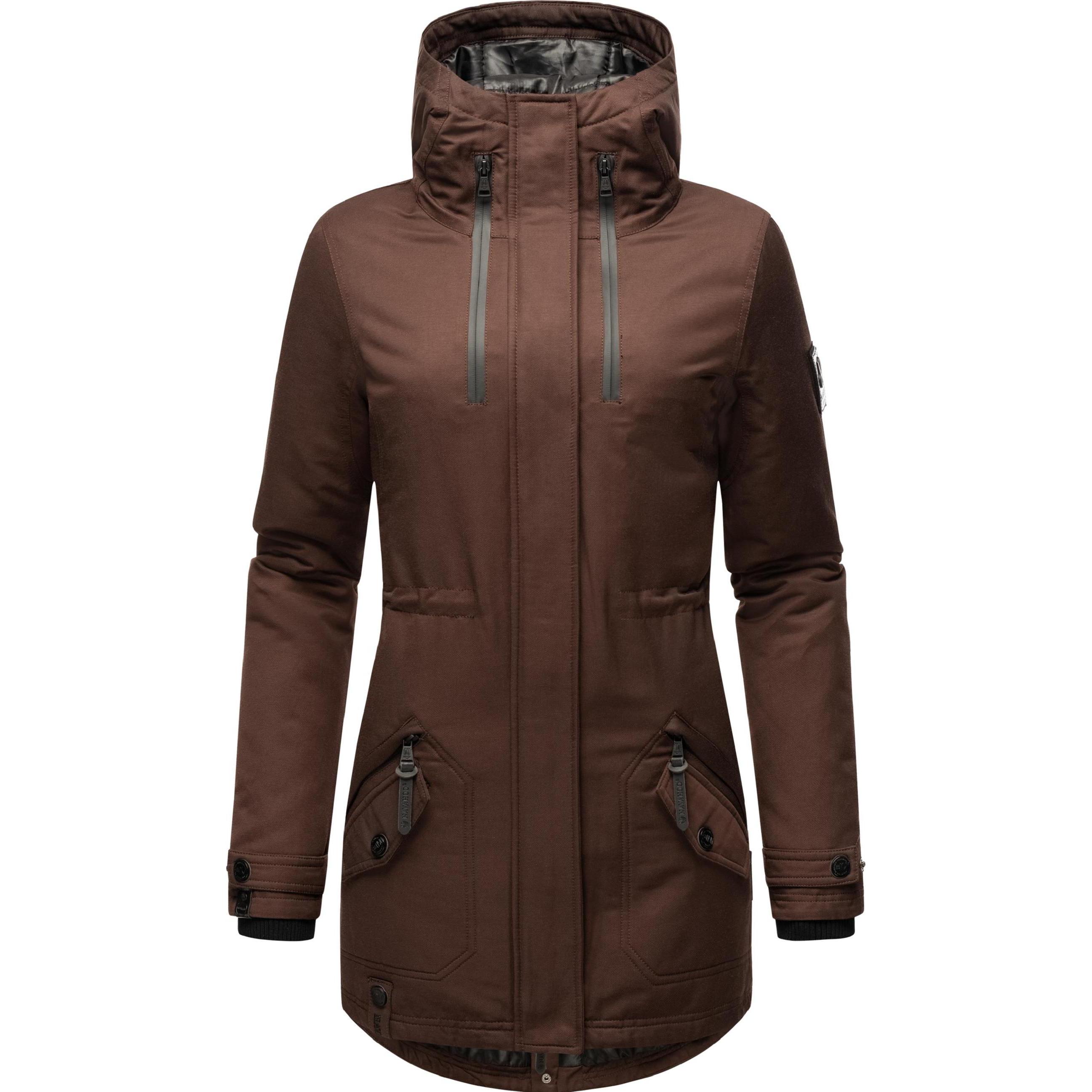 Navahoo, Damen, Jacke, Avrille II (XXL), Braun, XXL