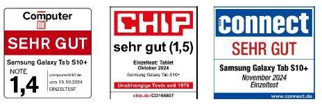 Immagine prodotto Samsung Gal Tab S10+/SM-X826B/5G/12+256GB/Argento (5G, 12.40", 256 GB, Argento, Platino)