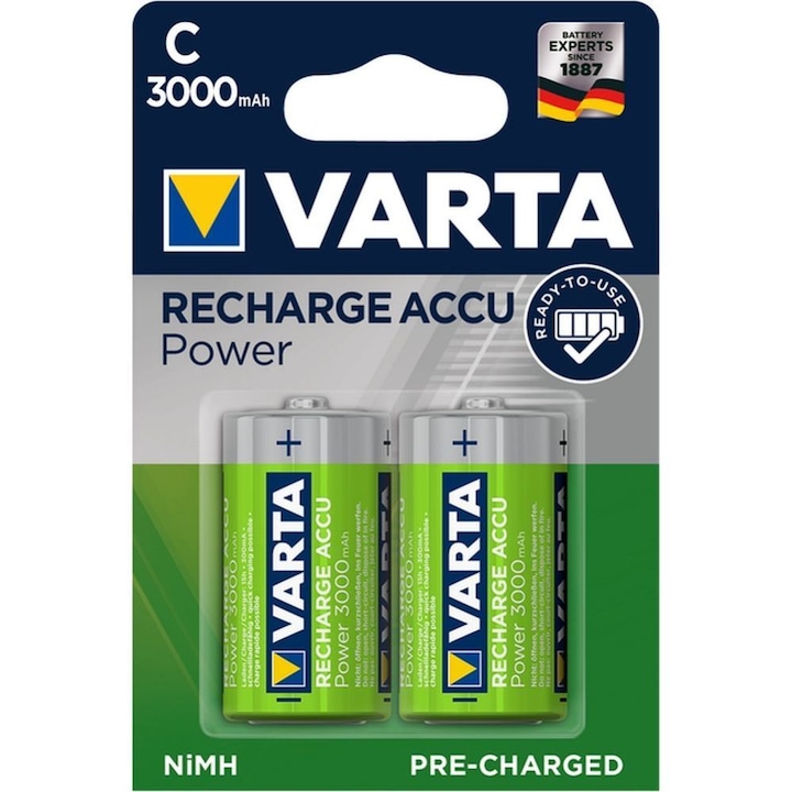 Produktbild Varta Recharge Accu Power (2 Stk., C, 3000 mAh)
