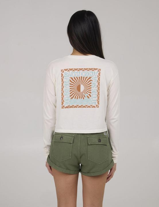 Actual product image Salty Crew Optic Sea L/S Crop (S)
