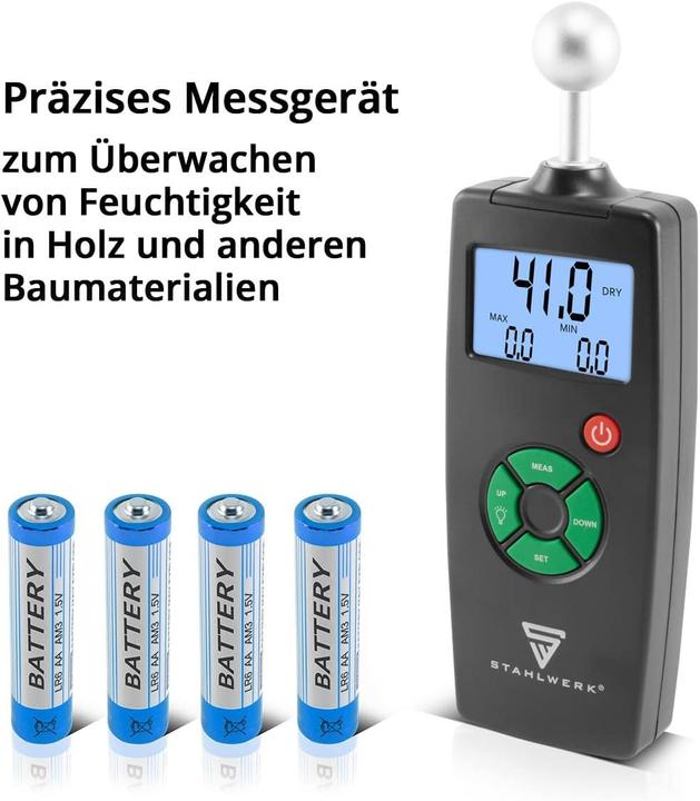 Produktbild Stahlwerk FM-100 ST Profi Feuchtigkeitsmessgeraet
