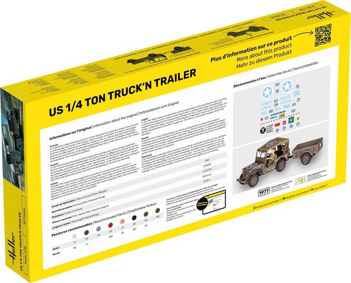 Produktbild Heller STARTER KIT US 1/4 Ton Truck 'n Trailer