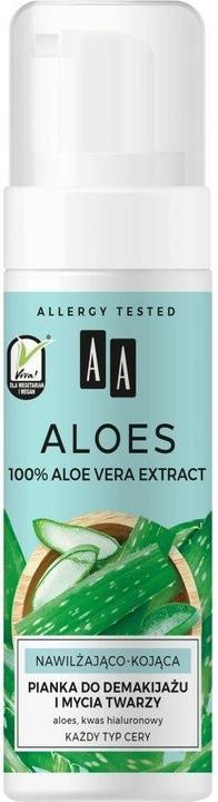 Produktbild Oceanic Aa - Aloe 100% Aloe Vera Extract makeup remover and face wash foam 150ml (Reinigungsschaum, 150 ml)