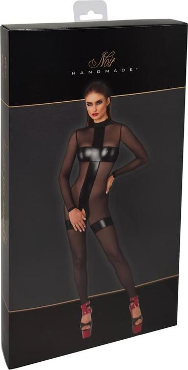 Actual product image Noir Handmade Crotchless Jumpsuit (S)