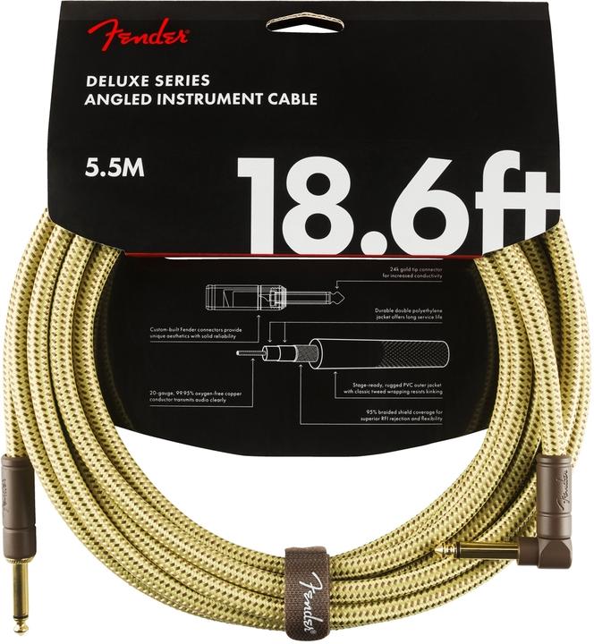 Image du produit Fender Deluxe Series Instrument Cable (5.50 m, Câble jack 6,3 mm)