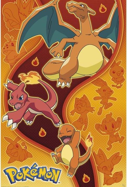 Produktbild GB Eye Pokemon - Typ Feuer (91.5 x 61 cm)
