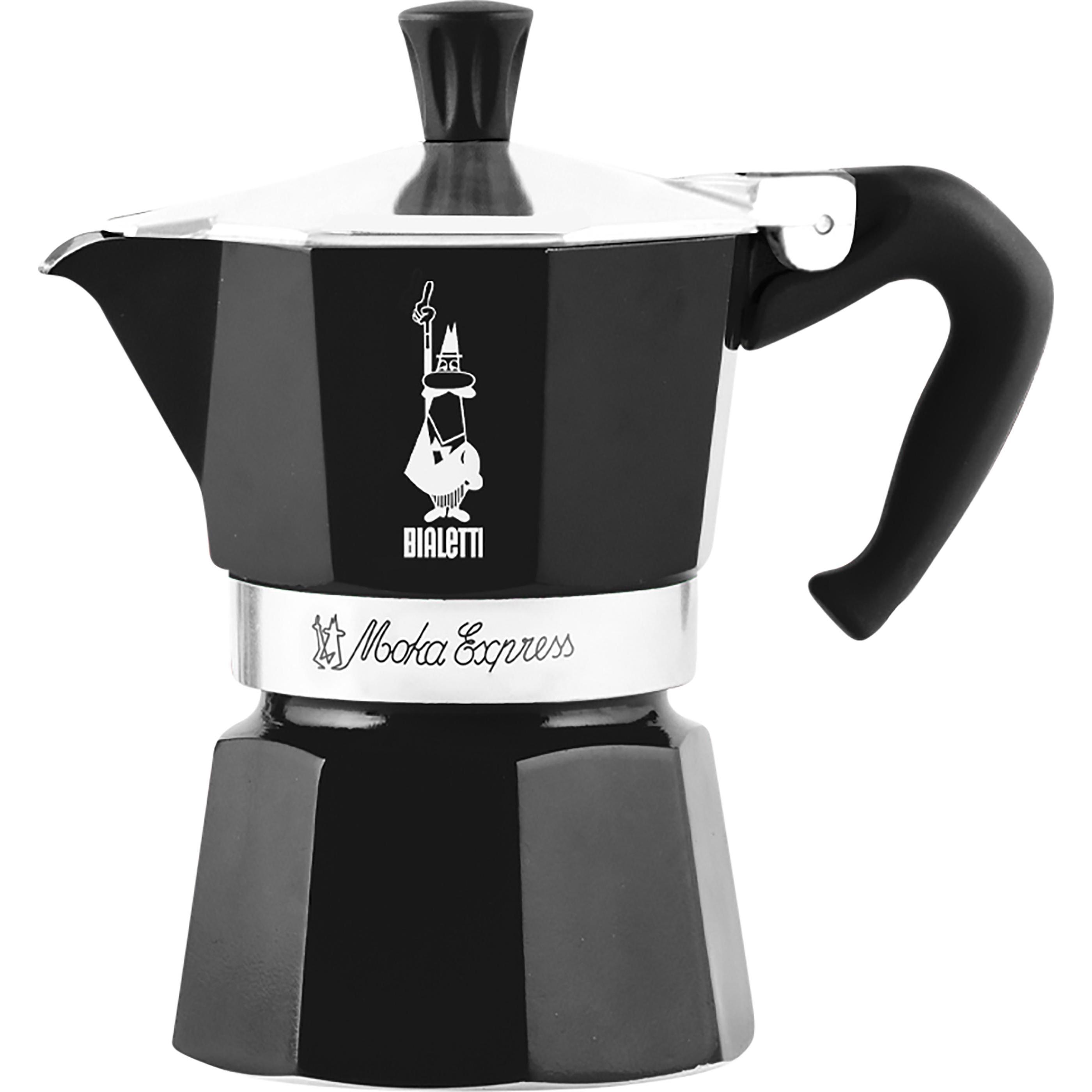 Bialetti Nero Moka 6 Tazze, Caffettiera Moka,