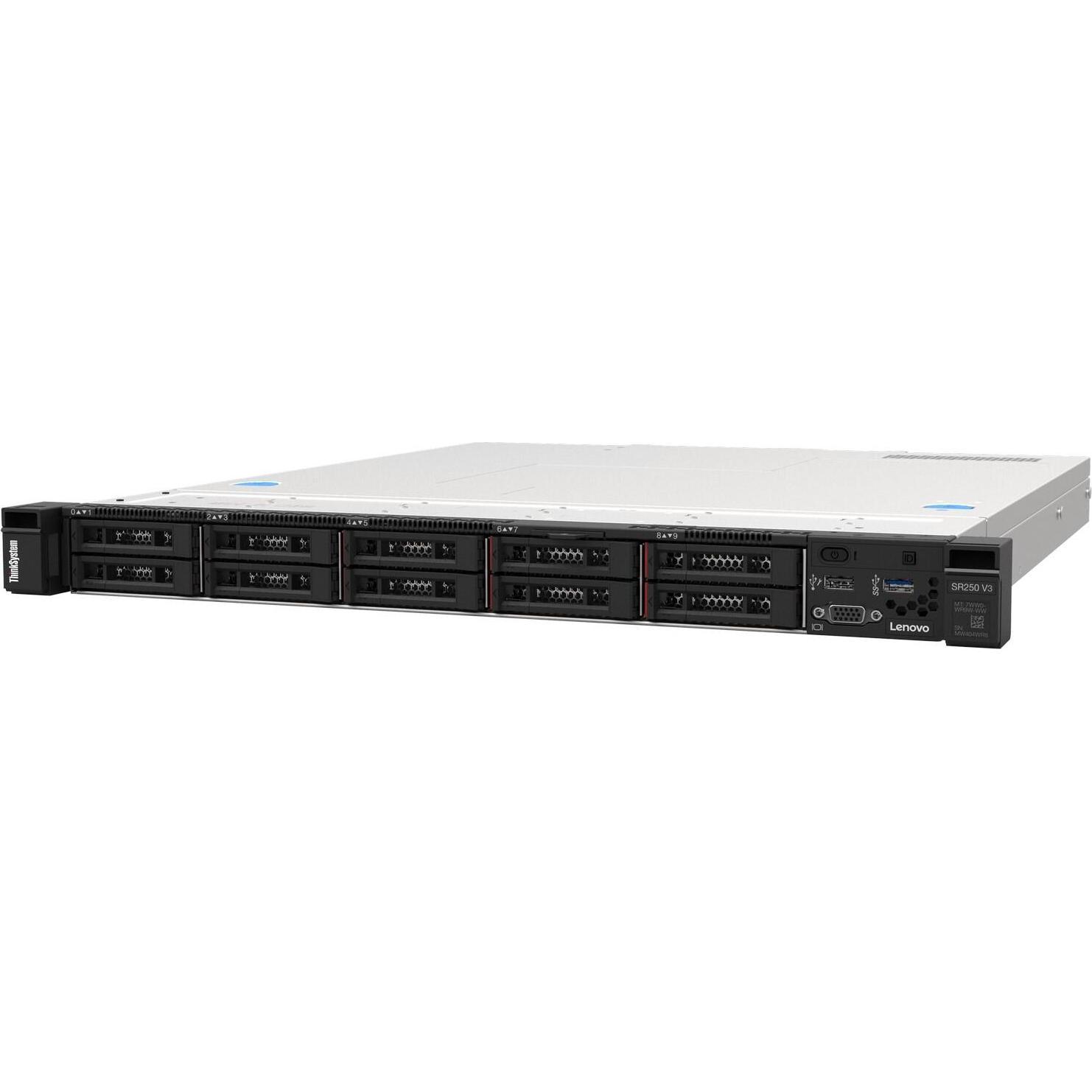Lenovo SR250 V3 Xeon E-2434 4C 3.4GHz (Intel Xeon E-2434, 16 GB, Rack Server), Server