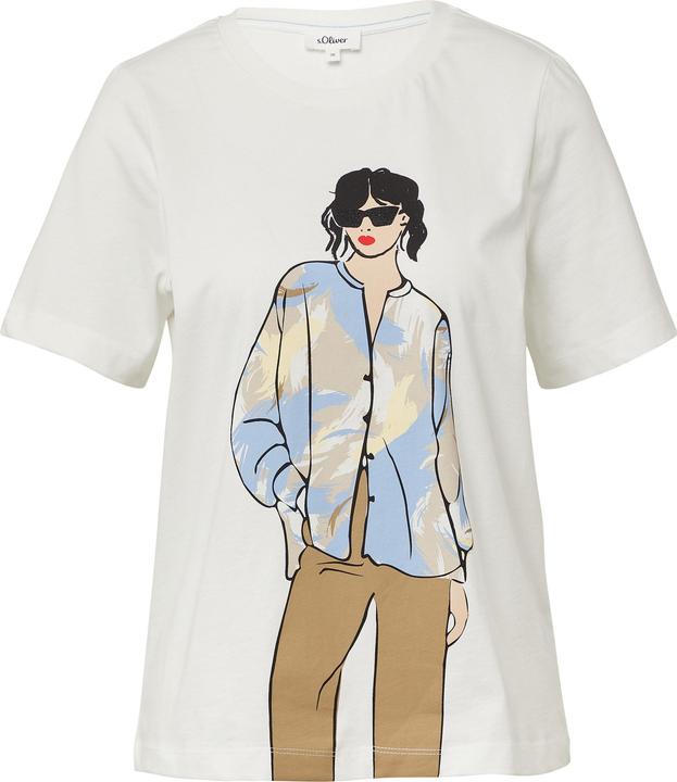 Immagine prodotto S.Oliver T-Shirt Jerseyshirt im Relaxed Fit mit Effekt-Artwork (36)